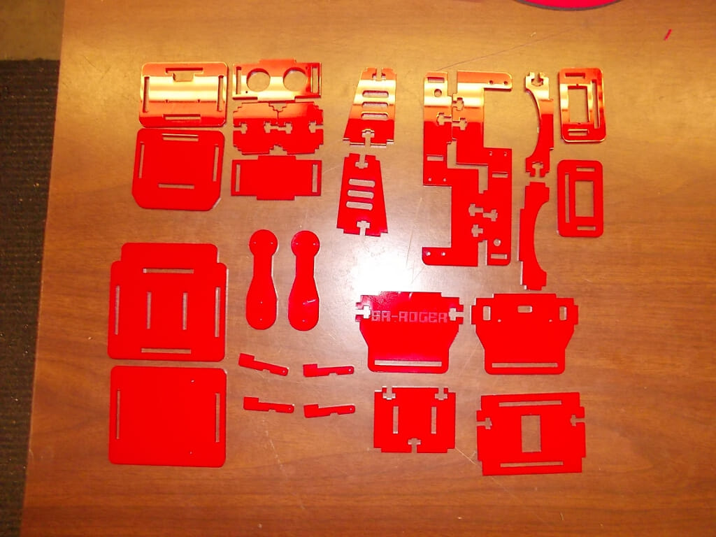 Little Red Tracked Humanoid Robot — image 3